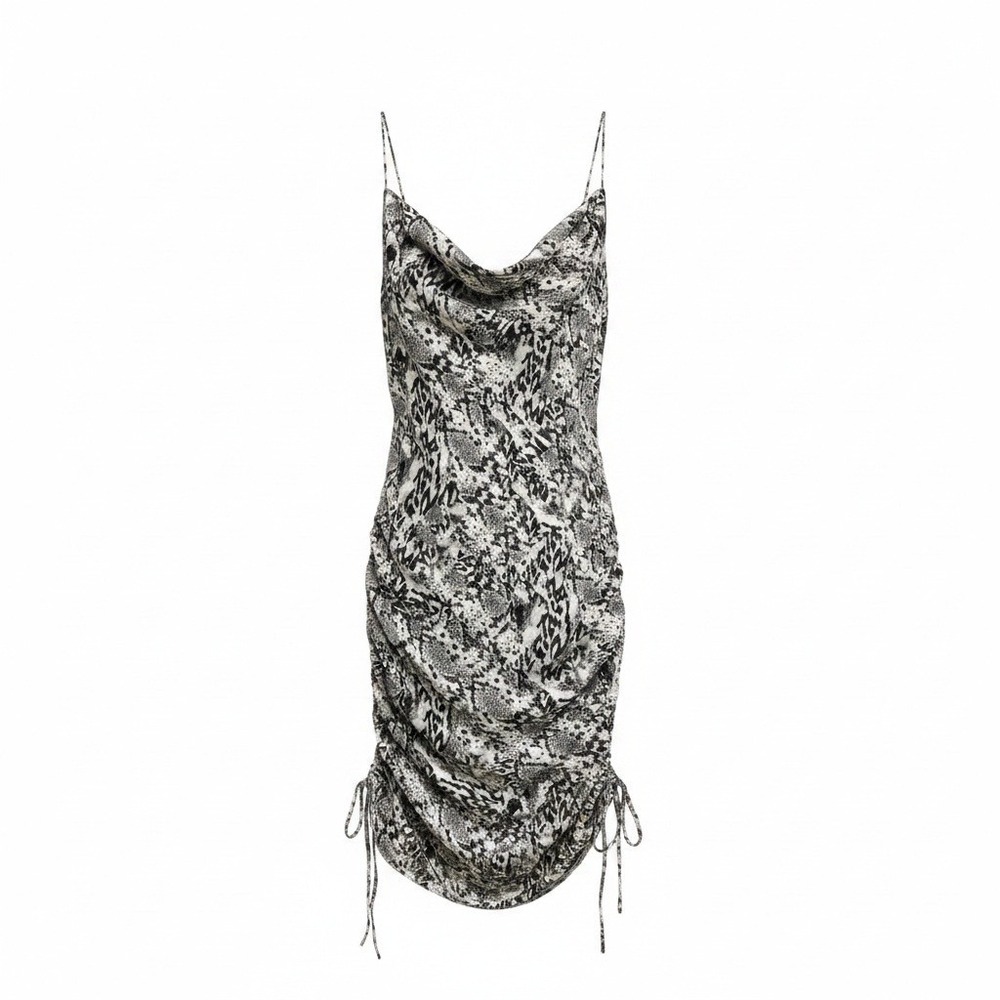 Intimately Free People Slip Dress S Y2K Snakeskin Mini Edgy Party Date Flirty